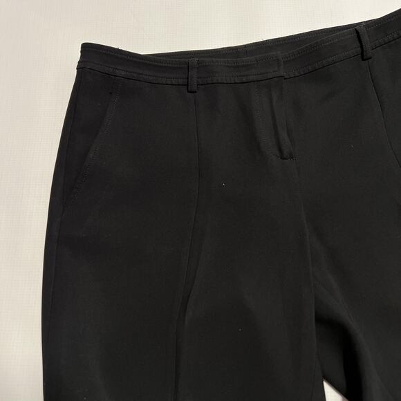 St John Caviar Pants Womens 6 Black Straight Leg Dress Career Work Made USA - Picture 9 of 11
